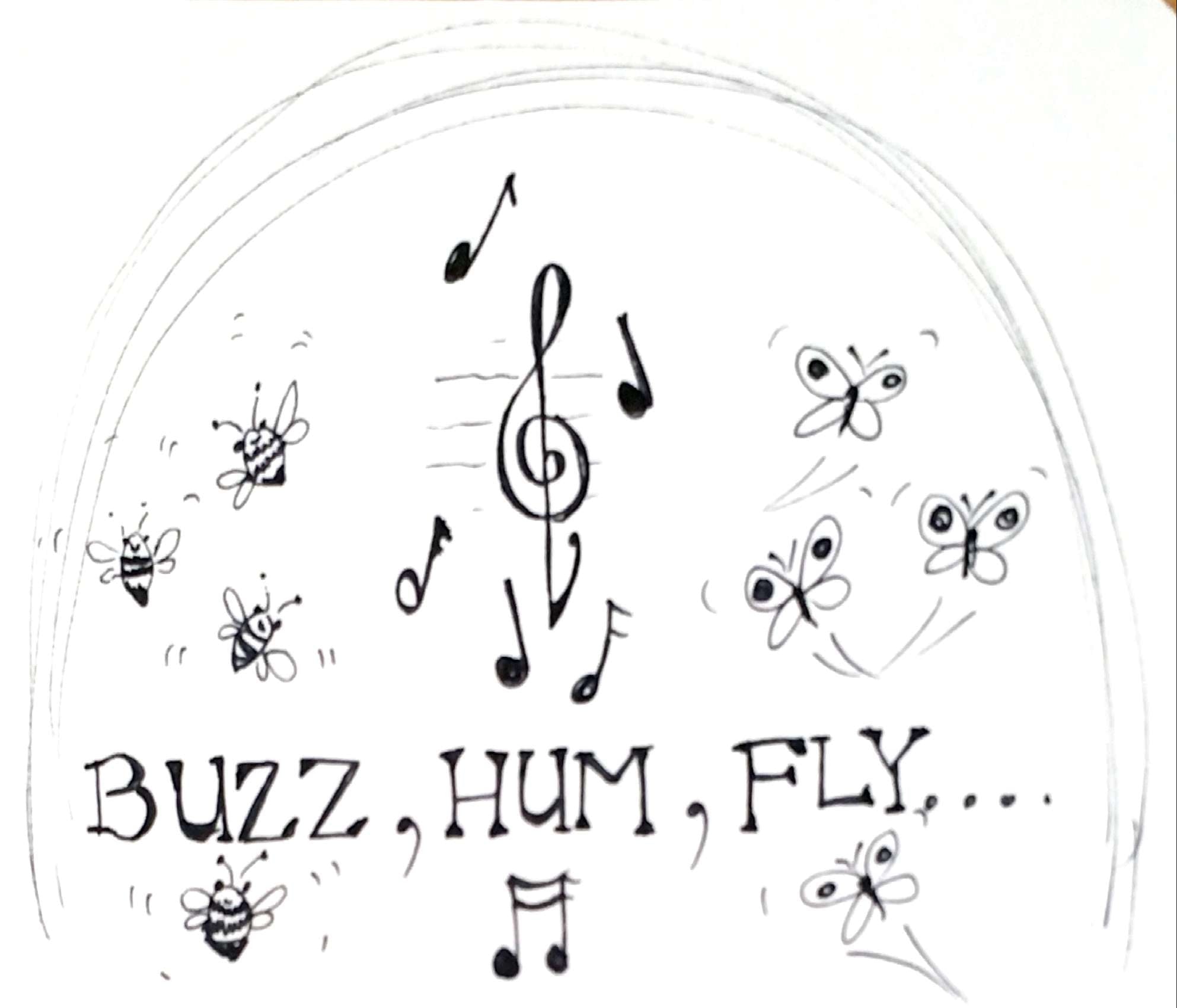 buzz hum fly