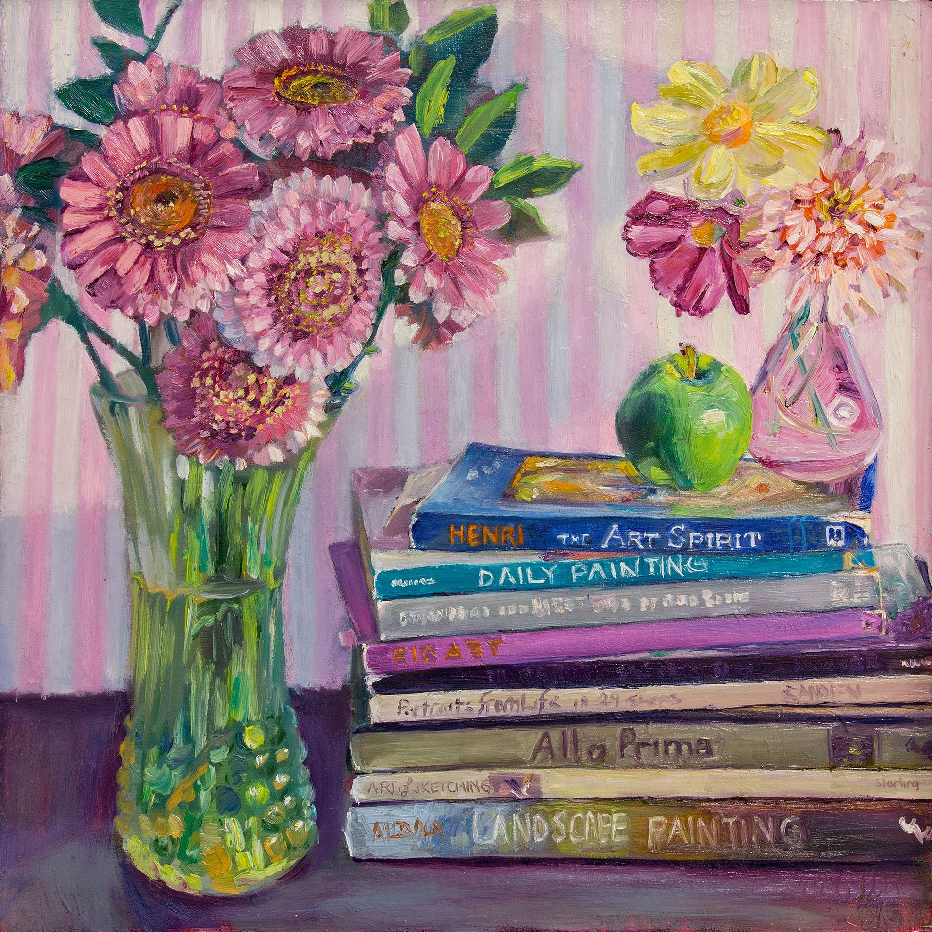 Gerberas and Art Bibles - Priscilla's Studio
