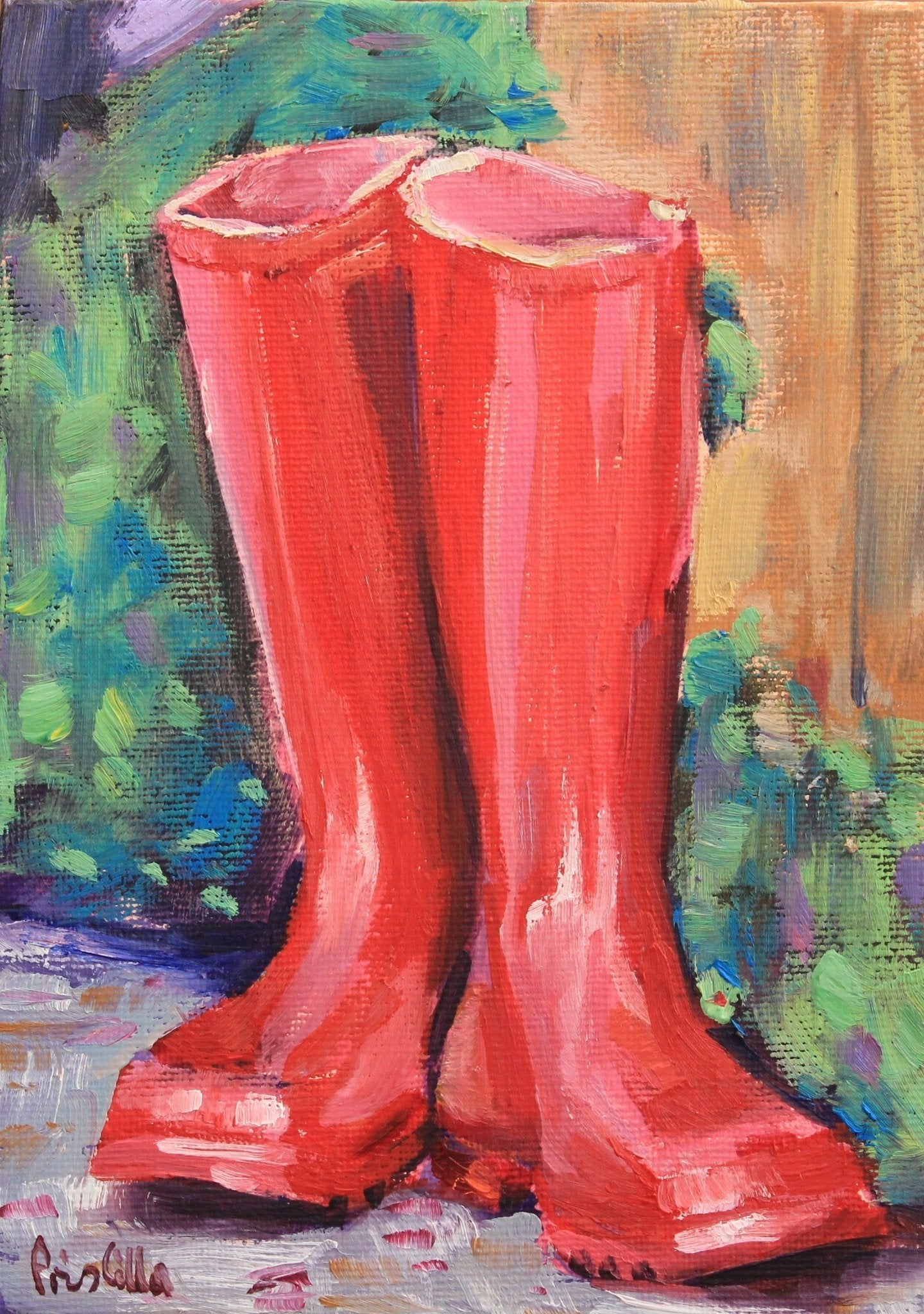Red Boots - Priscilla's Studio