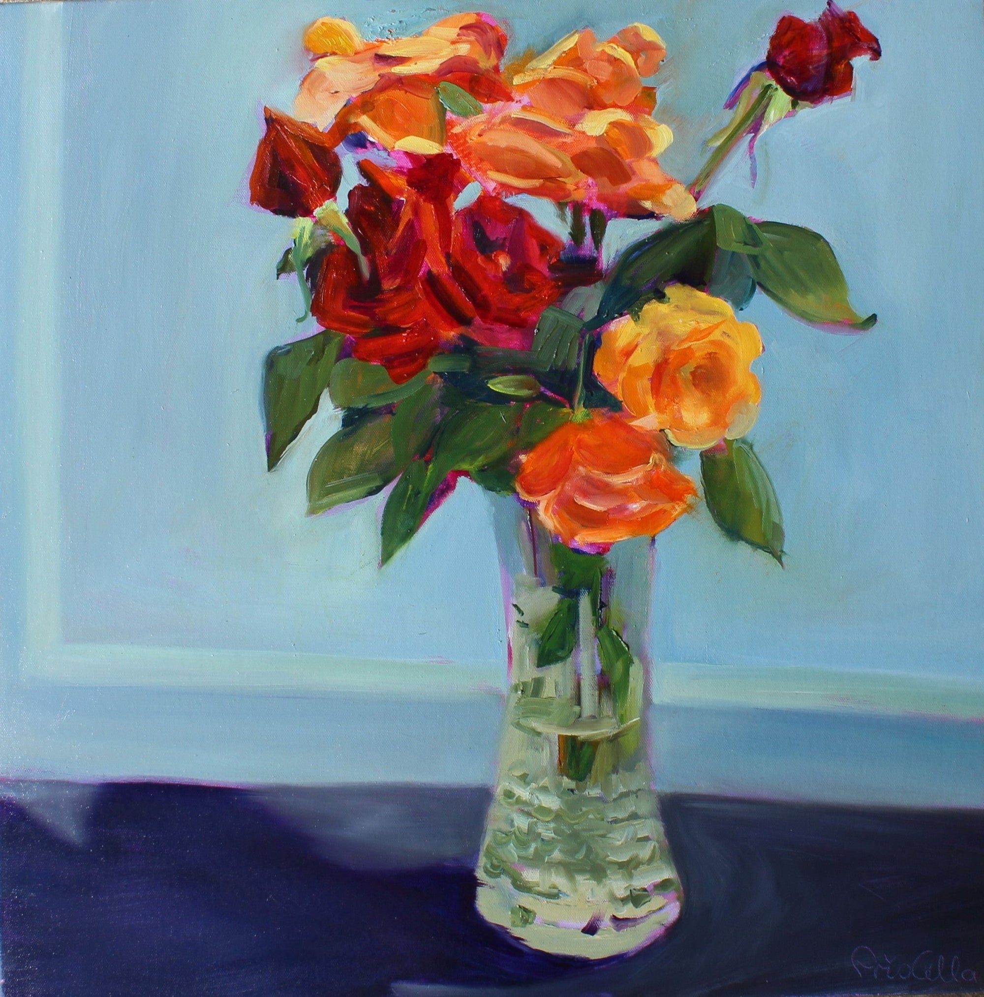 Roses in Blue - Priscilla's Studio