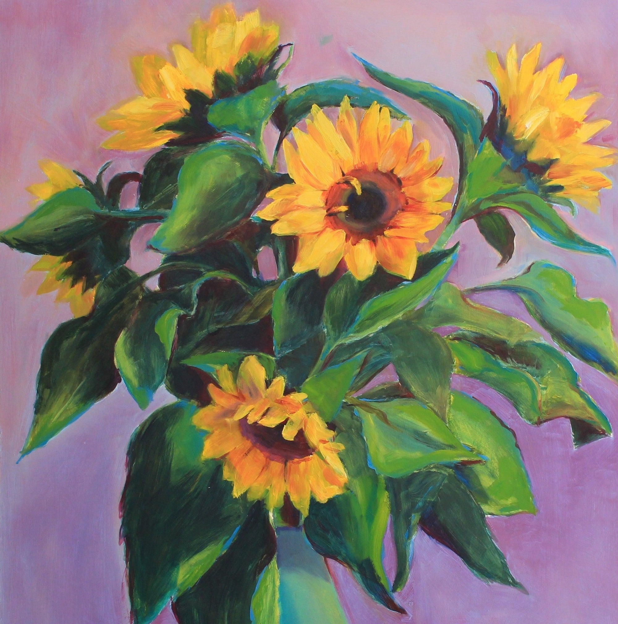 Sunflowers - Purple - Priscilla's Studio